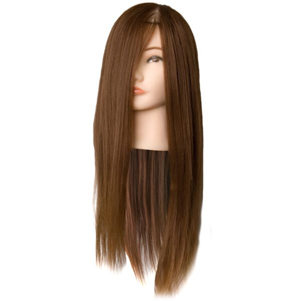Голова учебная Harizma Professional h10826-04 шатен 100% натуральные волосы