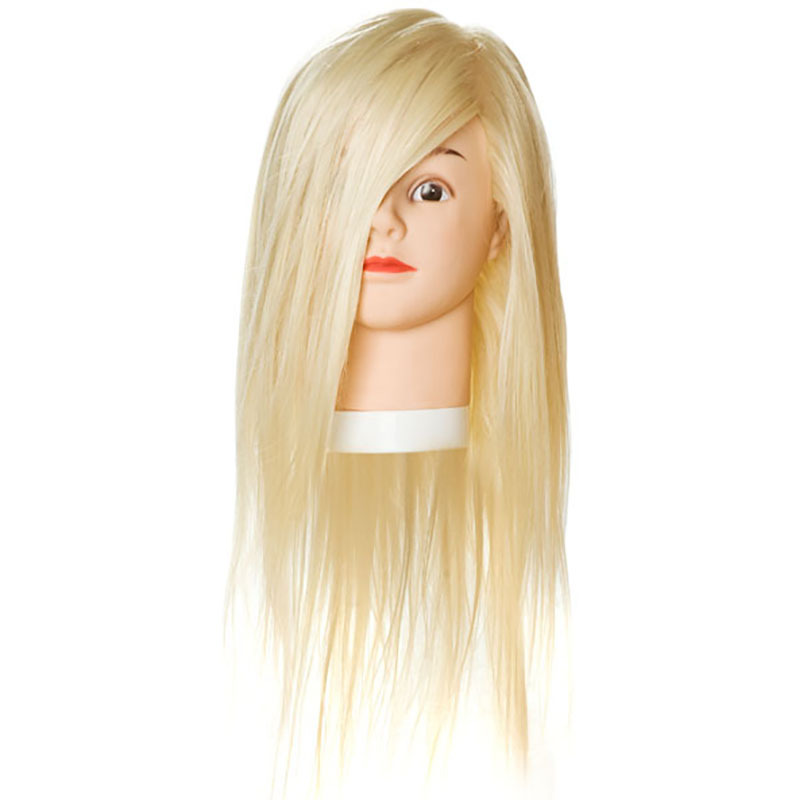 Голова учебная “блондинка” (50% натуральные, 50% искусственные волосы, 50-60см) Harizma h10824